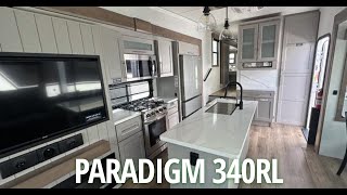 New Paradigm 340RL  rear living fifth wheel  tons of storage [upl. by Ahders901]