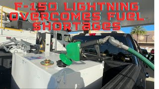 F 150 LIGHTNING HAULS DESPARATELY NEEDED FUEL TO FLORIDA [upl. by Dnartreb]