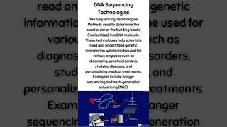 DNA Sequencing Technologies [upl. by Nyraa]