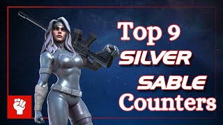 Top 9 Counters For Silver Sable MCOC [upl. by Miarfe]