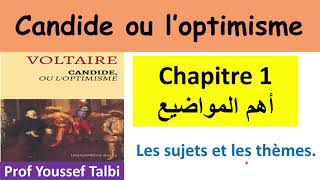 Candide Thèmes et sujets chapitre 1 2bac et bac libre [upl. by Chicky866]