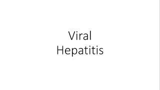 Viral Hepatitis  For Medical Students [upl. by Marba]