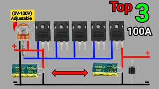 Top 3 Adjustable Voltage Regulator Circuit Anyone Can Make in 2024 [upl. by Nosnorb495]