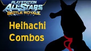 Playstation All Stars Battle Royale Heihachi Combos PS3 [upl. by Ailugram]