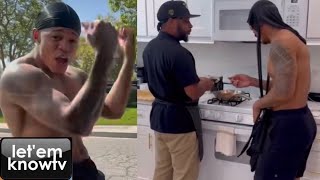 YK Osiris Outside Dancing To Some R Kelly After Getting Well Fed By His Chef😂😂😂 [upl. by Luapnaej]