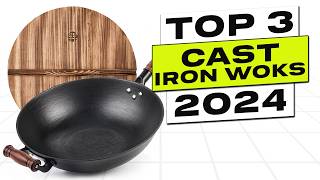 Top 3 BEST Cast Iron Wok [upl. by Asiulana]