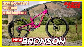 The new Santa Cruz Bronson v5  all mountain bike gets updated suspension design [upl. by Lawlor673]