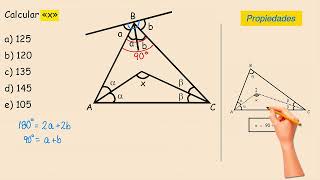 Ejercicios de LÍNEAS NOTABLES en el TRIÁNGULO  Calcular «x» [upl. by Grados]