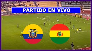 🔴 ECUADOR vs BOLIVIA EN VIVO ⚽ ELIMINATORIAS SUDAMERICANAS  FECHA 11  LA SECTA DEPORTIVA [upl. by Uwton]