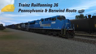 Trainz Railfanning 36  Pennsylvania amp Berwind PB CSX NS [upl. by Kronick]