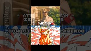 Zeke Yeager vs Doflamingo writing wise  Attack on Titan vs One Piece  anime shortsfeed fyp [upl. by Akinirt]