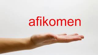 How to Pronounce afikomen  American English [upl. by Adnirolc978]