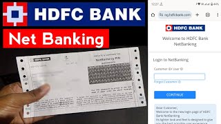 hdfc bank net banking registration kaise kare 2024  hdfc net banking kaise banaye  HDFC BANK [upl. by Kcirddot763]