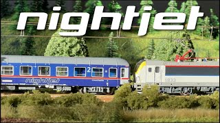 Nightjet Brussels ViennaInnsbruck  N SCALE [upl. by Fidelas]