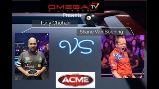 Shane VanBoening VS Tony Chohan One Pocket Race to 24 Day 1 Preview [upl. by Ydospahr]