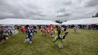 Jr Mens Fancy  Muckleshoot Powwow  Saturday Afternoon 2023 [upl. by Acinnod]