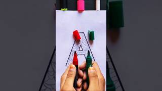 A Letter with Nion colours ♥️💙💚trending trendingshorts viralvideo viralshorts popular painting [upl. by Nirda]