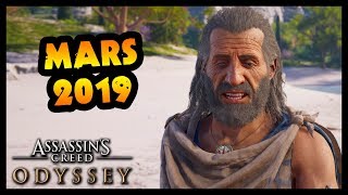 LE CONTENU DE MARS  une mission et un pack cosmétique Assassins Creed Odyssey [upl. by Nedlog]