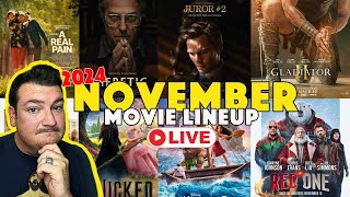 November 2024 Movie LineUp  The Movie Minute [upl. by Toh]