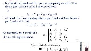 MICROWAVE AND RADAR ENGINEERING  Directional Couplers  Saniya Azeem [upl. by Krik]