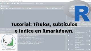 Títulos subtítulos e índice en Rmarkdown [upl. by Arman127]