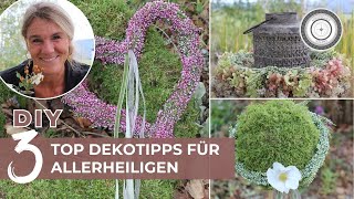 DIY  NATÜRLICHE amp BESONDERE GRABDEKORATION  MEINE 3 TOP TIPPS [upl. by Haimirej]