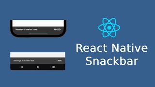 React Native  Snackbar [upl. by Apostles]