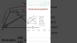 Yamuk sorusu ve çözümü [upl. by Lomaj]