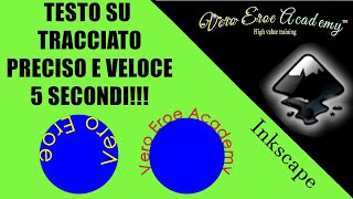 TESTO SU TRACCIATO CON INKSCAPE FACILE FACILE [upl. by Ahsekahs]