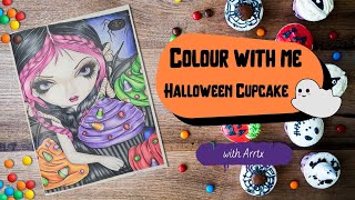 HALLOWEEN CUPCAKE by Jasmine BecketGriffith com Arrtx  Colorido completo [upl. by Hnad]