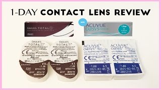 Acuvue Oasys 1 Day vs Dailies Total 1 Contact Lens Comparison  AskAshley [upl. by Seleta]