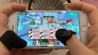 iPhone 7 PUBG Mobile 4 FINGER HANDCAM NEW WINTER MOD 2024 ❄️🥶 [upl. by Aneladdam]