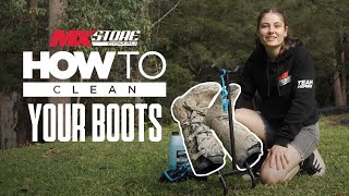 Ride and Reset  6 Steps to Clean Motocross Boots [upl. by Schnell]