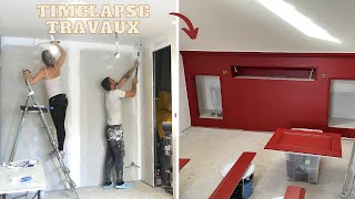 TIMELAPSE TRAVAUX  MAISON RENOVATION [upl. by Akienahs]