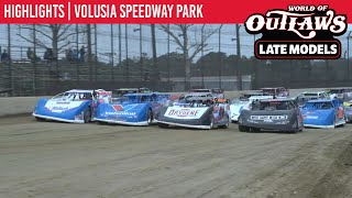 World of Outlaws Morton Buildings Late Models Volusia Speedway Park February 11 2021  HIGHLIGHTS [upl. by Aver]