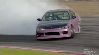 GT7 SILVIA S15 2JZ Supra engine swap PURE SOUND [upl. by Oemac]