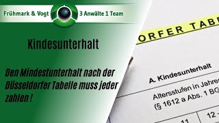 Kindesunterhalt Den Mindestunterhalt muss jeder zahlen [upl. by Nyleuqcaj126]