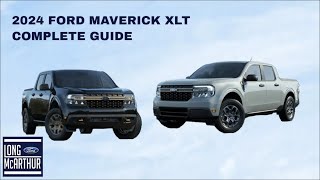 2024 Ford Maverick XLT  All Standard and Optional Equipment [upl. by Atilrak]