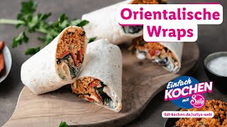 Wraps mit orientalischer Füllung  Rezepte für Lidl von Sallys Welt [upl. by Eiznil]