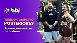 TREINO COMPLETO APENAS 4 EXERCÍCIOS PODEROSOS PARA POSTERIORES DE COXAS E GLÚTEOS [upl. by Nylra]