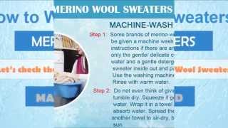 How to Wash MERINO WOOL SWEATERS Tips amp Tricks washing methods [upl. by Reldnahc459]