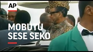 CONGO ZAIRIAN PRESIDENT MOBUTU SESE SEKO VISIT ENDS [upl. by Gibbs204]