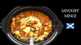 Slow Cooker Savoury Mince  Crockpot Minced beef amp potato recipe [upl. by Nasah173]