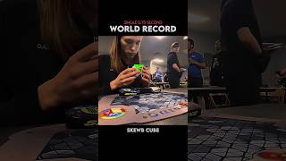 Official skewb single 075 second world record viralvideo rubikscube shorts [upl. by Vange]