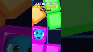 shorts TETRIS theme song a cappella 🟨 Kid beat Tetris video game ⭐️ Gameplay parody by The Moonies [upl. by Cort881]