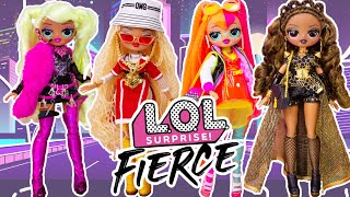 LOL OMG FIERCE Dolls Full Unboxing Royal Bee Neonlicious Lady Diva Swag [upl. by Reube]