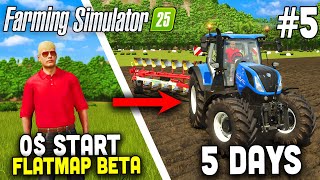 Start with 0 on FLAT MAP in FS25 🚜5 [upl. by Killie877]