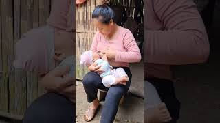 breastfeeding breastfeeding newbornfeeding baby breastfeeding shortvideo cute trending [upl. by Roon]