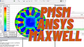 ANSYS MAXWELL DESIGN MOTOR  PMSM Project RMxprt amp 2D [upl. by Kristine]