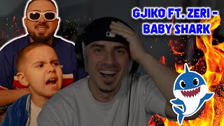 Gjiko ft Zeri  Baby Shark Official Reaction HAHAHAHAH [upl. by Annahgiel]